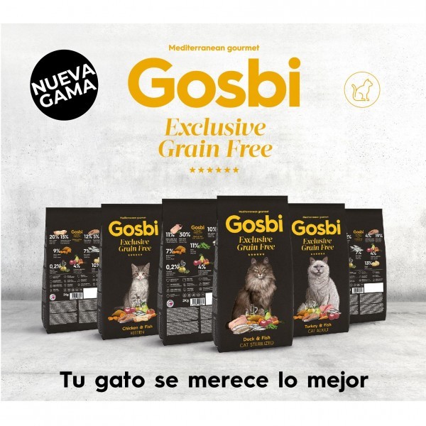 GOSBI Exclusive Grain Free Cat, tu gato se merece lo mejor